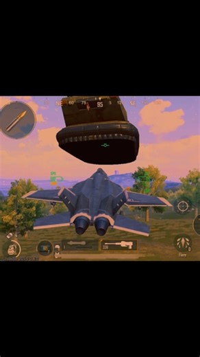 Fighter Jet Launches Car into the Air! #bgmi#viral#shortstrending