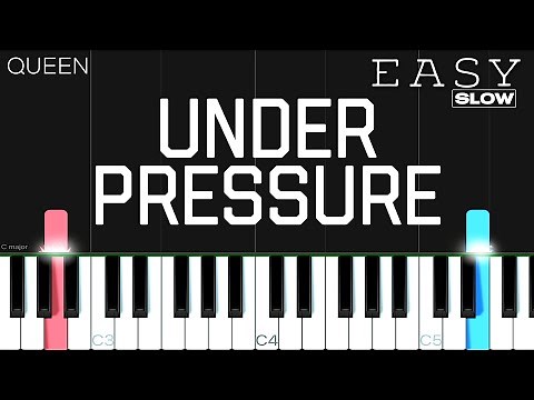 Queen - Under Pressure | SLOW EASY Piano Tutorial
