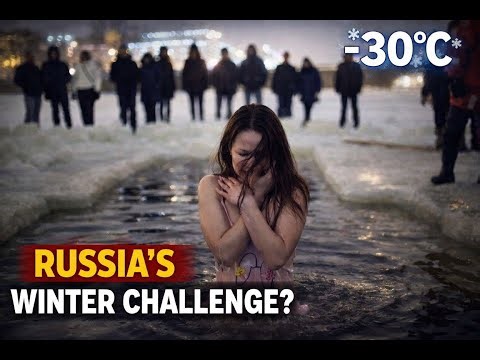 Russia’s Winter Challenge? ❄️🥶 Epiphany Ice Bath at −30°C | 4K Tour