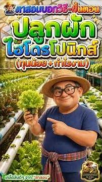 👨‍🌾 วิธีและขั้นตอนในการ ปลูกผักไฮโดรโปนิกส์ (ทุนน้อย กำไรงาม) #ไฮโดรโปนิก #เคล็ดลับ #ตาสอน #ปลูกผัก