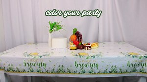 Baby Brewing Shower Decorations-3pcs A Baby is Brewing Tablecloth, Beer Feeding Bottle Baby Shower Table Covers for Boys Girls Baby Shower Party Gender Reveal Table Decorations