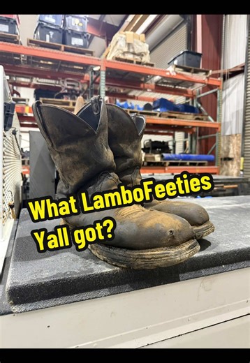 My lambofeeties 😂 What work boots yall run? Ariat Big Rig Comp toe #oilriglife #oilfield #roughneck #derrickhand #oilandgas