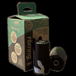 ROMNG Large Compostable Dog Waste Bags, Unscented, 90 Count