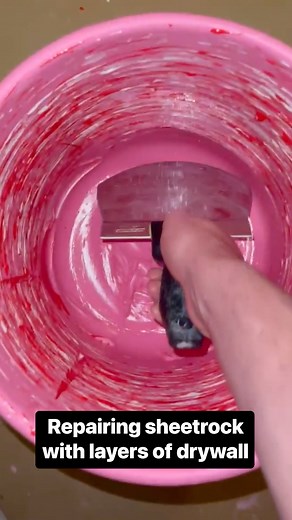8.2M views · 57K reactions | This is how drywall mud is used to repair sheetrock imperfections such as holes, gaps, or protruding screws. #drywall #sheetrock #repairs | Insider | Facebook