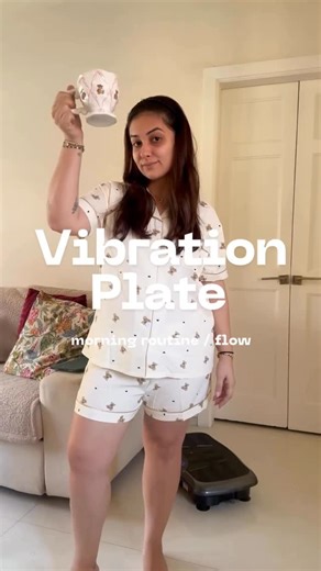 Natasha Patel on Instagram: "Using the Vibration Plate in the Mornings = Stretches 🐣 - Opening lymph nodes (chest+ armpit) - Standing neck stretches - Standing forward fold - Seated Forward Reach - Torso Twists - Arm Circulations - Upward stretches - Calf raises You can use it for just 10 minutes a day but I like to get the most on a few days by using it in the morning and night and post a walk or workout for recovery if theres any joint stiffness or soreness. And I most always use it on a Low 