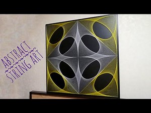 DIY Abstract String Art Mandala