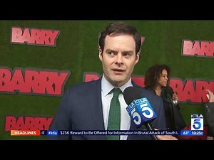 Bill Hader tries to explain his new show at the 'Barry' Premiere