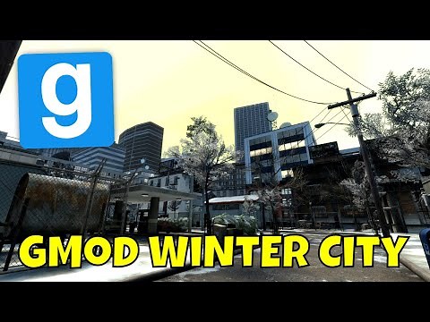 GMod City Winter Map (with extensive interiors) - Garry's Mod Map Review: gm_snowyisolation_v2