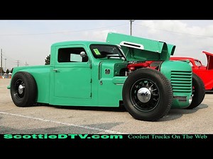 1940 Diamond T Hot Rod Pickup Truck 2021 NSRA Street Rod Nationals Louisville KY