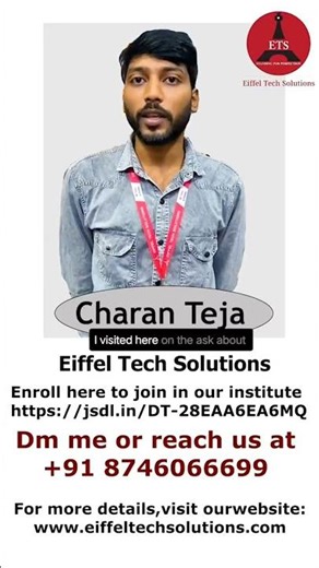 Eiffel Tech solutions ! Best Tekla Training centre in Hyderabad ! #civil #education #tekla #job