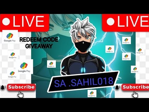 SA .SAHIL018 is live redeem code giveaway unlimited