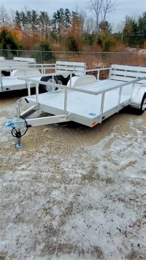 6.5'x16' Tandem Axle ALL Aluminum Open Trailer. #polarisrzr #rzr #rzrlife #atv #aluminumtrailer #sidebyside #utilitytrailer #opentrailer #trailers