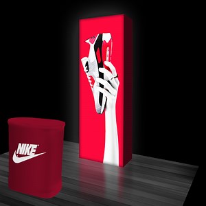 Luminous Backlit Pop Up Tower 30" x 90" SEG Display (S)