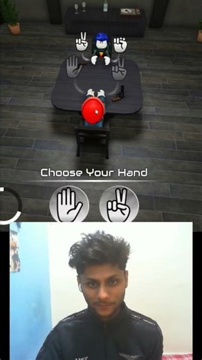 Russian Roulette on roblox (rock paper scissors minus one) #roblox #funny #robloxfunnymoments