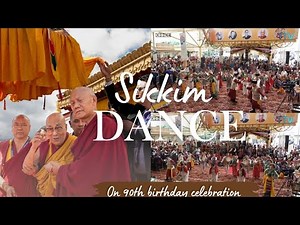 Sikkim culture dance on 90th birthday celebration | Dalai Lama | lepcha dance