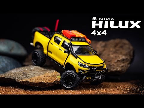 Toyota HILUX Revo 4X4 Offroad Lifted Full Suspension and Steering Majorette Custom