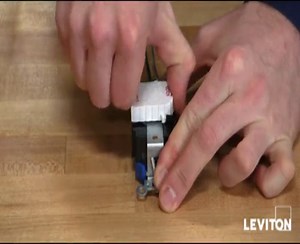 Leviton M5362-SI Lev-Lok Modular Wiring Device 20-Amp, 125-Volt, Narrow Body Duplex Receptacle, Straight Blade, Fed Spec Commercial Grade, Self Grounding, Ivory