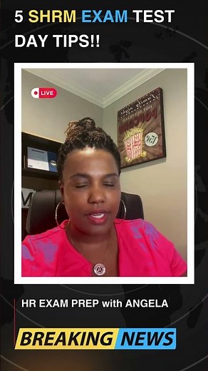 5 TEST DAY TIPS TO PASS THE SHRM EXAM #hrcertifications