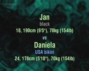 Competitive mixed wrestling - Jan vs Daniela 1-3