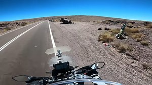 Riding from Chile to Argentina by motorcycle across the 4,800m Paso de Jama