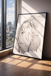 Intimate Line Art Couple Print – Abstract Erotic Sketch Wall Art – Modern Bedroom Decor - Etsy