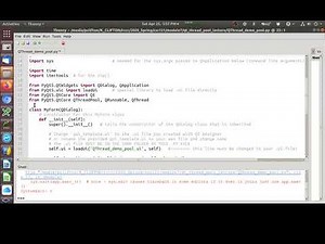 CSC-121, Graphical Python Programming, Creating and Running Threads using Qt's QThreadPool