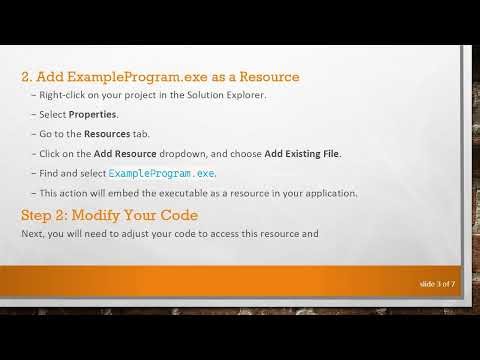 How to Embed and Copy Files in C# : Storing ExampleProgram.exe Inside Your Application