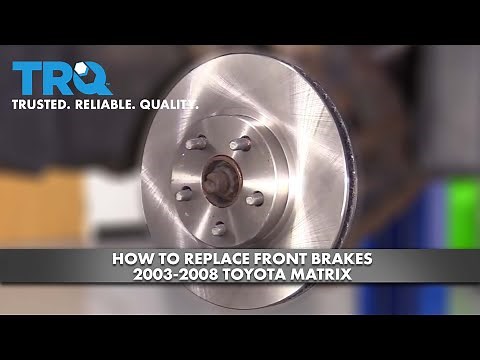 How To Replace Front Brakes 2003-08 Toyota Matrix