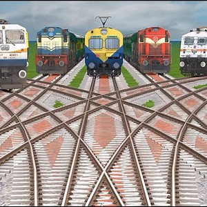 40K views · 139 reactions | 7 Thrilling Crossings Indian Train Simulator on Curved Bumpy Tracks | Mr OP Gaming | Facebook