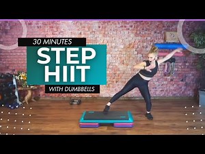 POWER Cardio Step Workout with Dumbbells - 30 min Sweat!