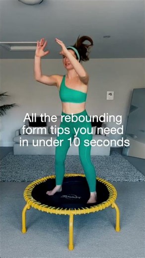 Just getting started on your rebounder? 💛 Check out this video for beginner-friendly form tips!