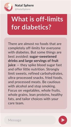 What is off-limits for diabetics?