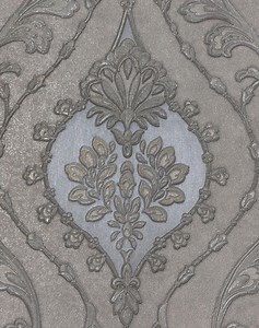 Baroque Damask Embossed Wallpaper – Luxury Metallic Floral Wall Covering - Etsy