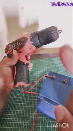12v drill mchine repair ideas🤩 | 12v drill machine test🔥 #shorts #diy #dcmotor #tech #experimnent