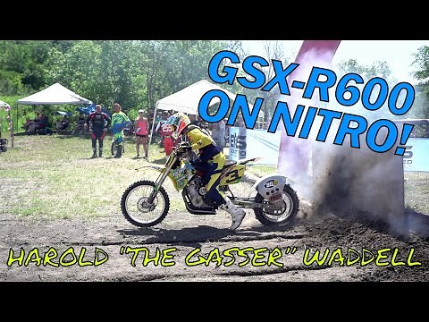 Harold Waddell WINS on NITROMETHANE GSX-R600! #haroldwaddell #motoclimb #gsxr600 #nitro