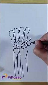 How to Draw a Skeleton Hand Easy in Less Than One Minutes