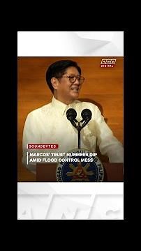 SWS poll: Marcos trust rating down in Nov. amid flood control mess | ANC
