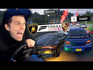 Erstes Straßenrennen gegen Porsche & Lamborghini! | Forza Horizon 4