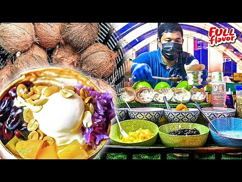 How to Make COCONUT Ice Cream | Thai Street Food | บ้านไอติมกะทิสด | FULL FLAVOR