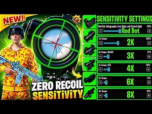 NEW UPDATE 4.4 CODE 🔥 PUBG MOBILE/BGMI SENSITIVITY SETTINGS 2026 | BEST SCOPE SENSITIVITY SETTINGS✅