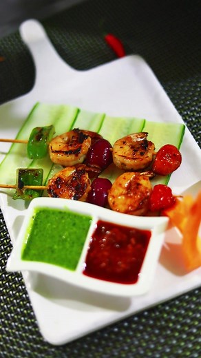 Grilled Prawn : Crispy on the outside, Juicy on the inside ! Yummy 😋😋😋 #gautamhotelbardibas #bardibas #hotelinnepal