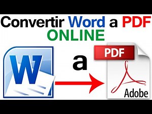 Como Convertir Word a PDF Online PASO a PASO - Tutorial CHVERE