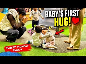 Our Baby Girl Got Her First Hug From Another Baby ❤️ Most Adorable Moment Ever! Indian Chinese Vlog