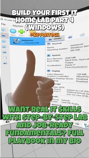 (Windows) Build Your First IT Home Lab - PT4 - Create a Windows 10 Virtual Machine #virtualbox