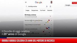Doodle Google celebra i 25 anni del motore di ricerca più usato al mondo