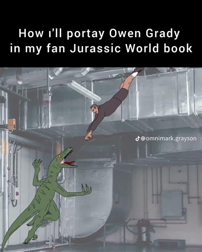 How ıll portray Owen Grady in my fan book | Jurassic World meme #fypシ #meme #jurassicworldrebirth