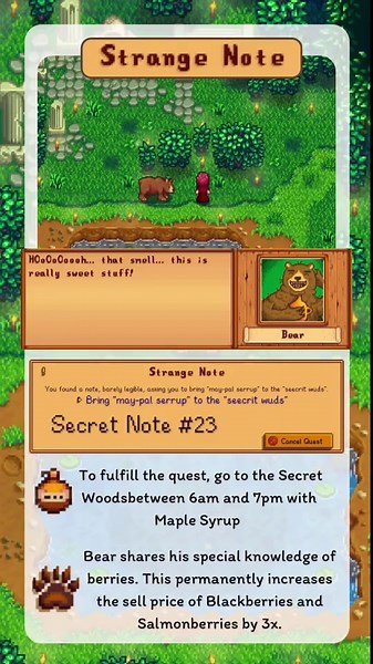 Stardew Valley Secret Note #23 Explained