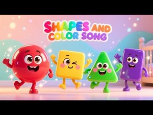 Shapes & Colors Song for Kids | Learn Colors & Shapes | Fun Animated Preschool Learning | Toddlers