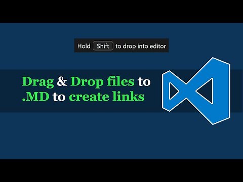 VS Code — Drag & Drop Files to Markdown to Create Links