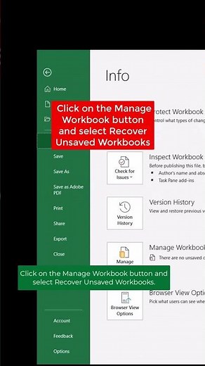 Recover Unsaved Work!
